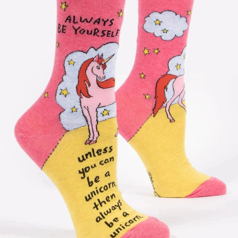 Chaussettes en Coton pour Femmes - Soyez Toujours Vous-Même Licorne