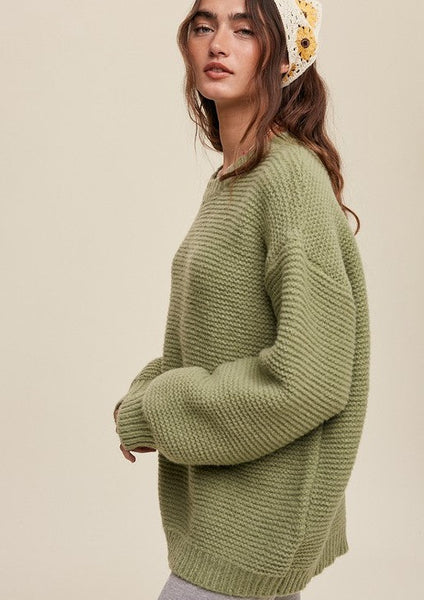 Chunky Ribbed Knit Sweater