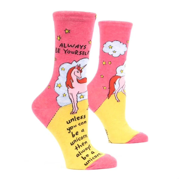 Always Be A Unicorn Crew Socks