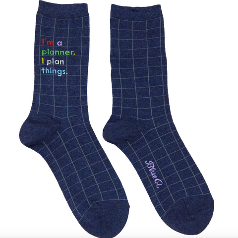 Chaussettes en coton pour femmes - Je suis un planificateur
