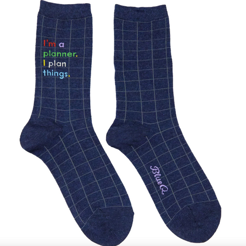 Women's Cotton Socks - I'm A Planner