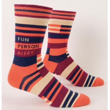 Chaussettes en coton pour hommes - Alerte personne amusante