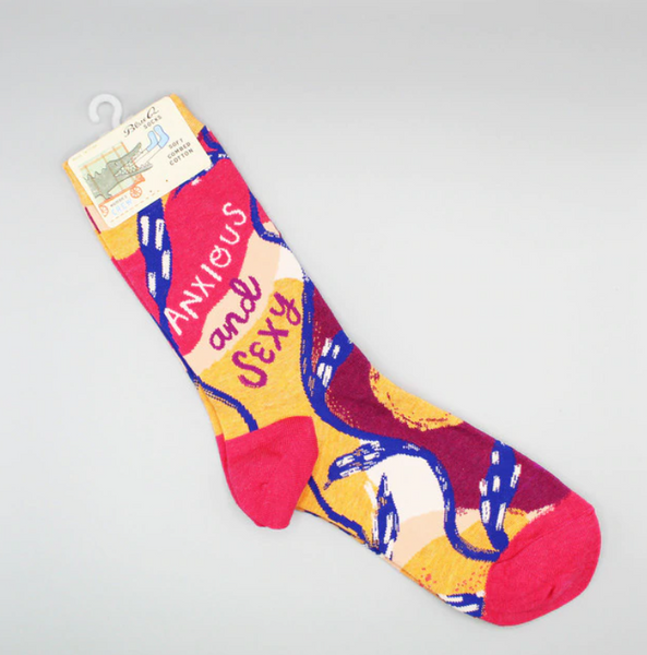 Women's Cotton Socks - Anxious and Sexy