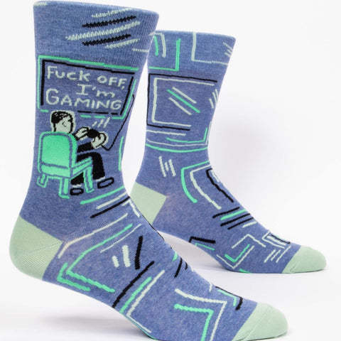 Chaussettes en coton pour hommes - Fuck Off, I'm Gaming