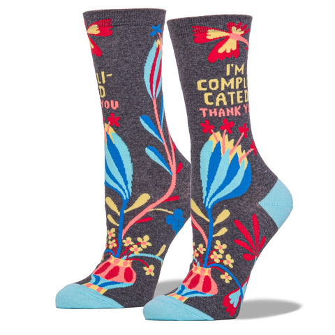 Women’s Cotton Socks- I’m Complicated Thank You