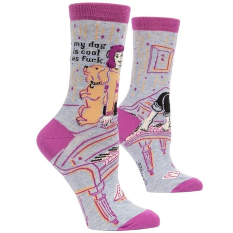 Chaussettes en coton pour femmes - Mon chien est cool comme de la baise