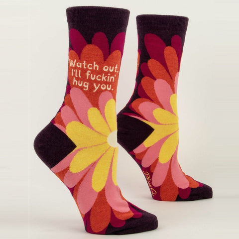 Chaussettes en coton pour femmes - Attention, je vais te faire un câlin