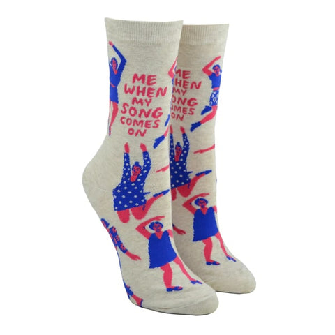 Chaussettes en coton pour femmes - Me When My Song Comes On