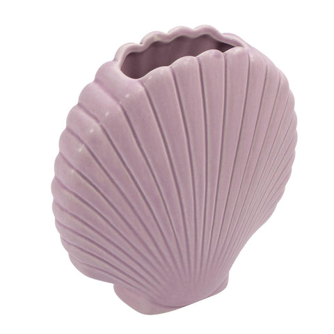 Shell Ceramic Vase Violet