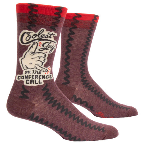 Chaussettes en coton pour hommes - Le gars le plus cool de la conférence téléphonique