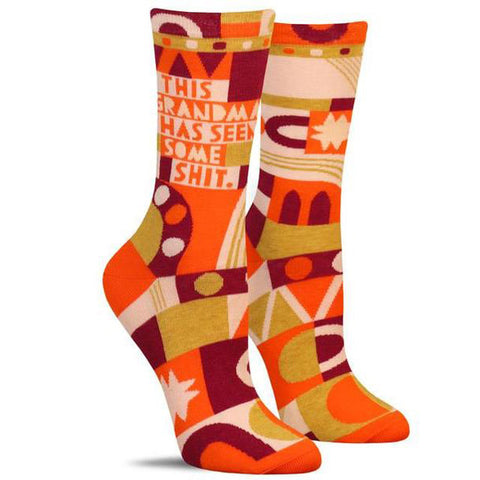 Chaussettes en coton pour femmes - Cette grand-mère a vu de la merde