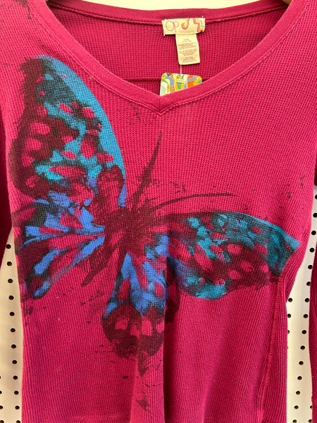 Pink Butterfly Long Sleeve