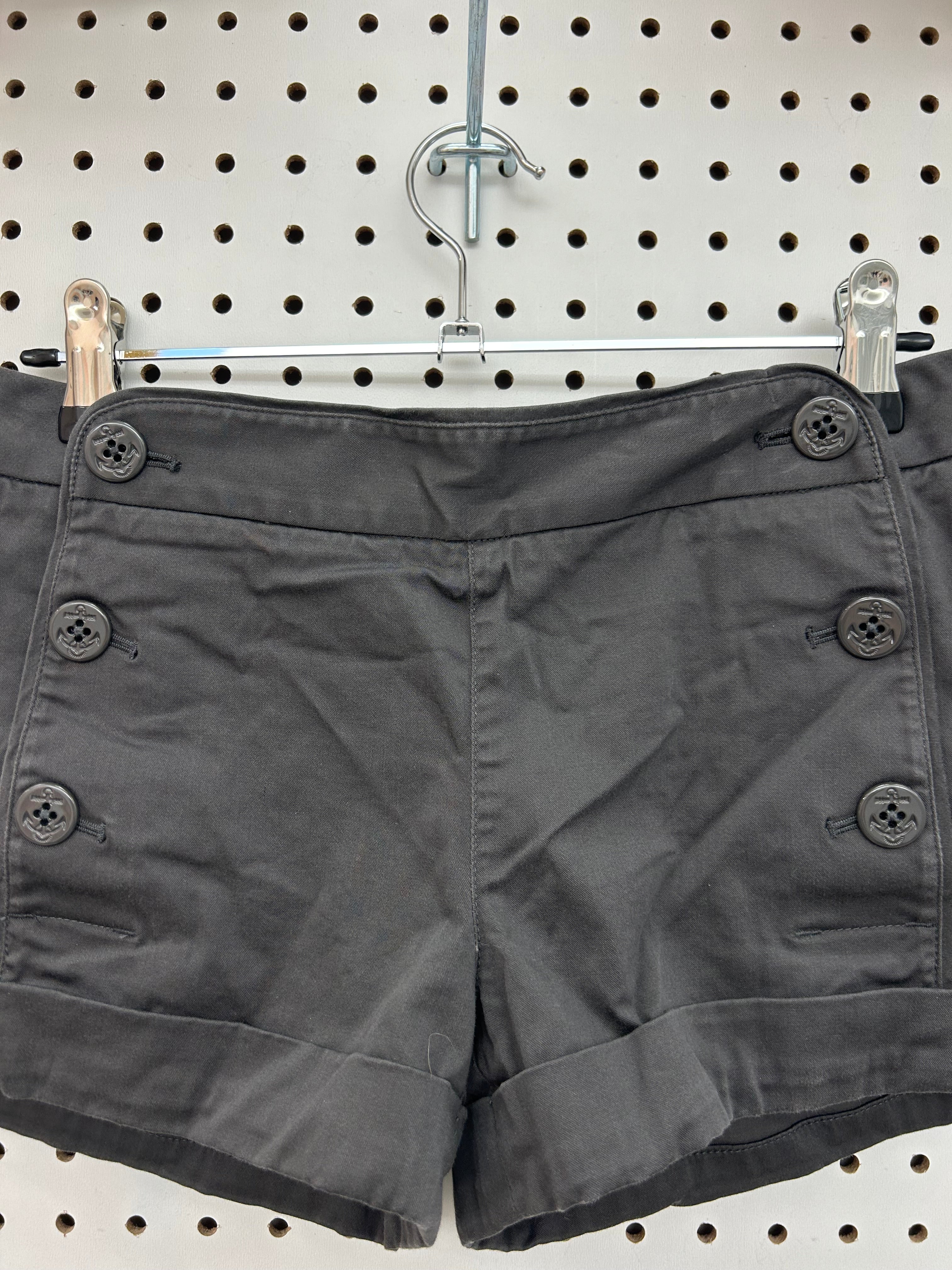 Shorts de marin gris taille basse
