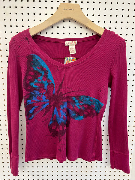 Pink Butterfly Long Sleeve