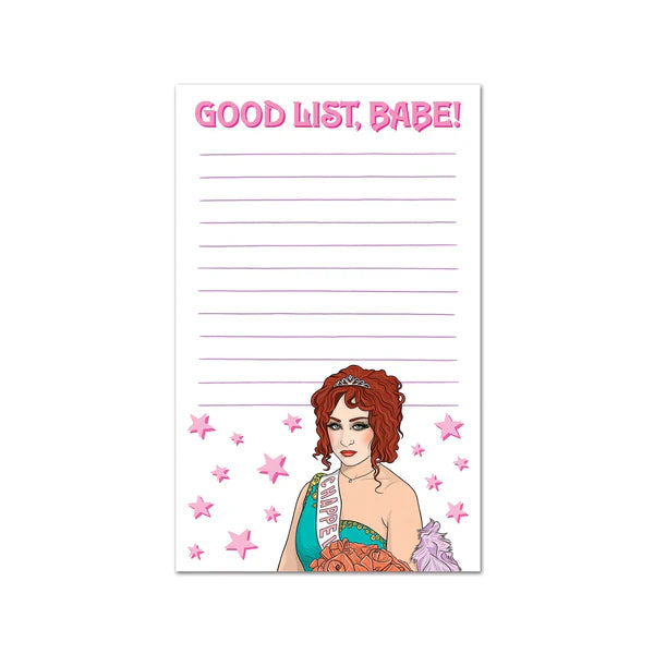 Chappell Good List, Babe! Notepad