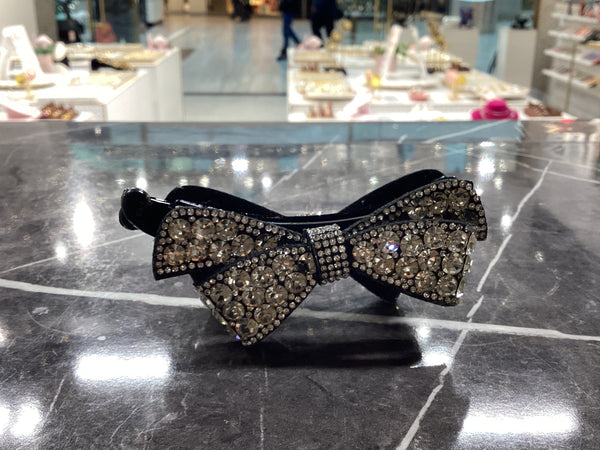 Barrette à nœud scintillant