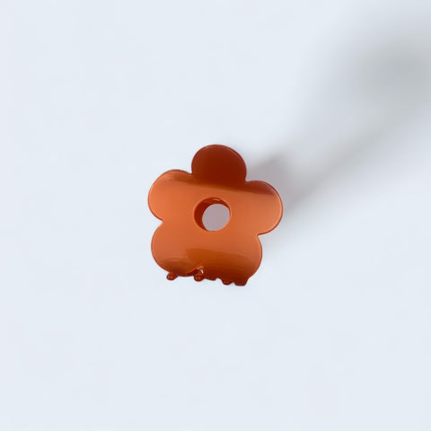 Orange Flower Hair Clip
