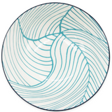 Kiri Porcelain 6" Bowl Teal Liner Leaf