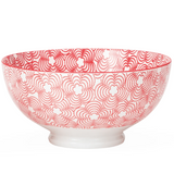 Kiri Porcelain 8" Bowl Red With Red Trim