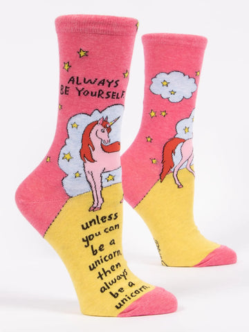 Women's socks - Always be Yourself Unicorn