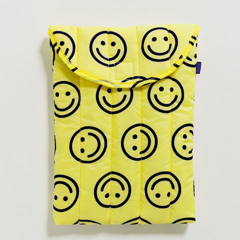 Baggu Puffy Laptop Sleeve 13"/14" Yellow Happy