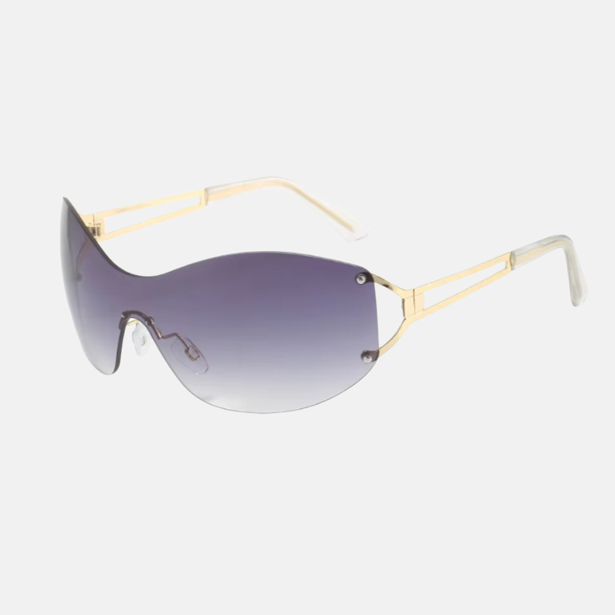Frameless Oversized Sunglasses