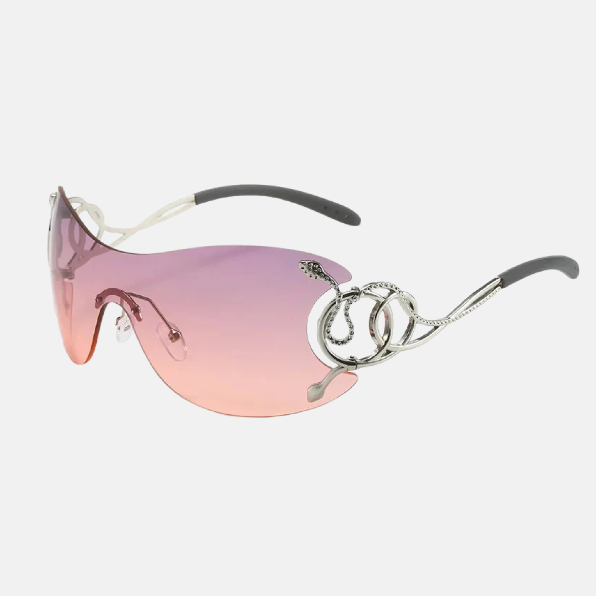 Wide Frame Snake Sunglasses