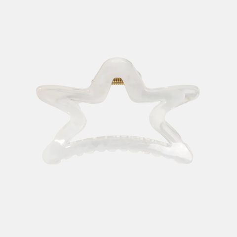 Barrette étoile blanche