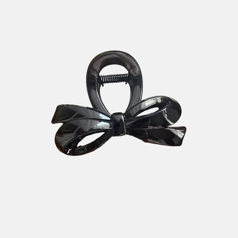 Pince à cheveux nœud noir