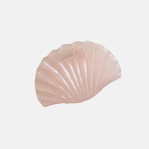 Barrette coquillage rose