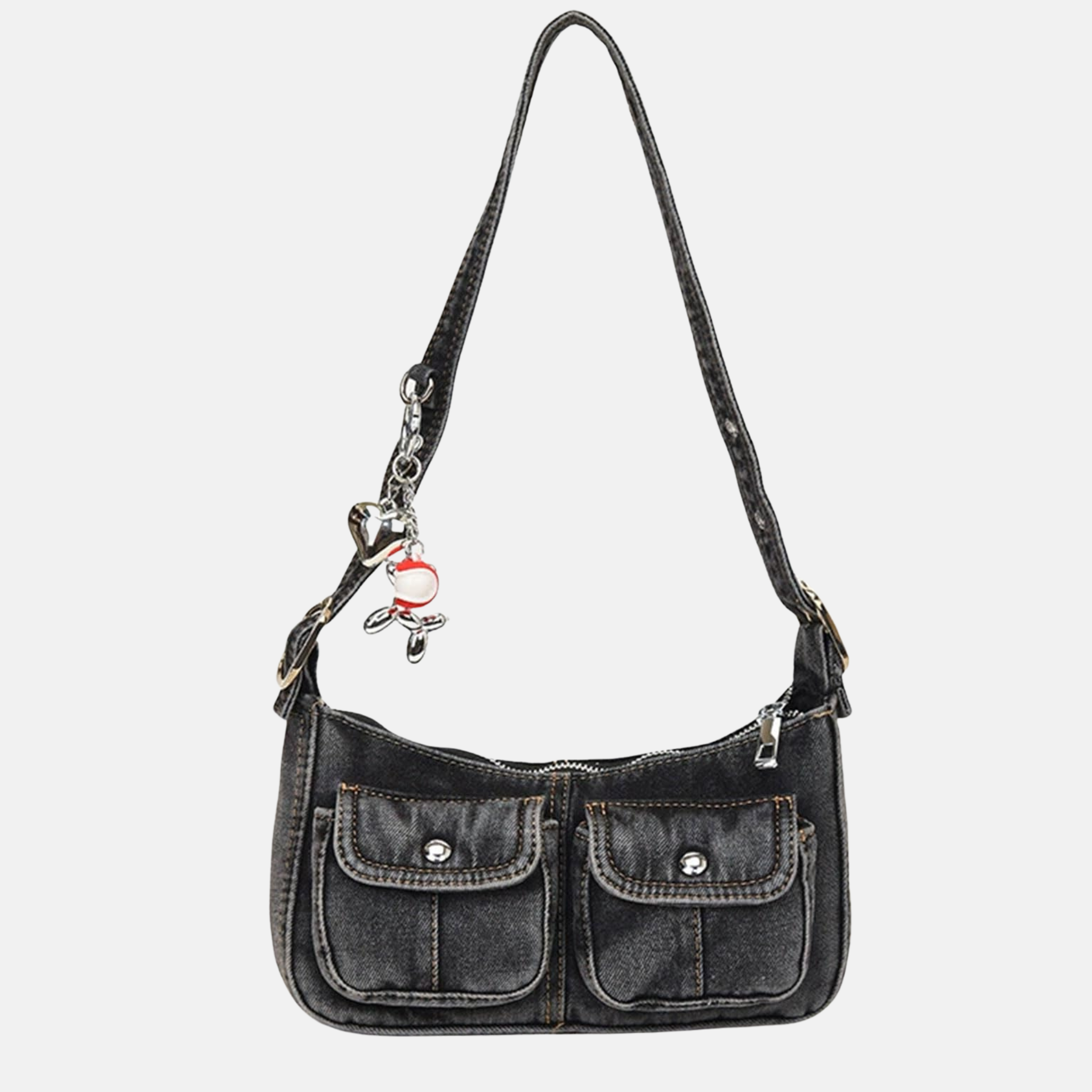 Retro Denim Shoulder Bag
