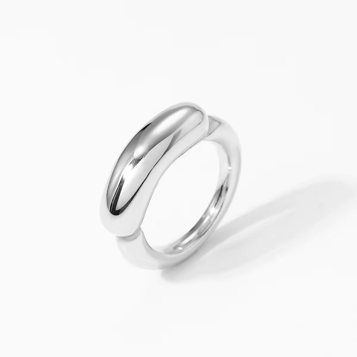 Bague barre en argent