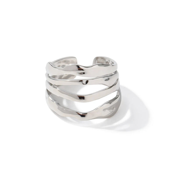 Bague à Fils Argentés