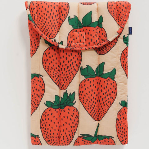 Baggu Puffy Laptop Sleeve 13” Strawberry