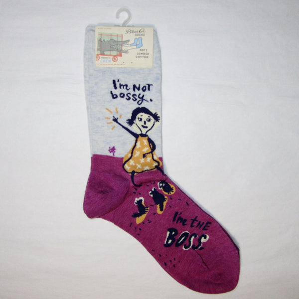 Women's Cotton Socks I'm Not Bossy - MERCURI