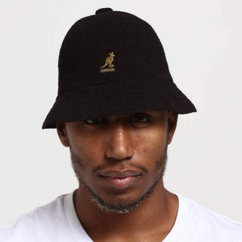 Kangol Bermuda Casual Hat Black & Gold
