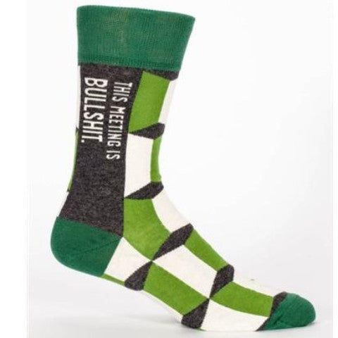 Men's Cotton Socks - Meeting is Bullshit
