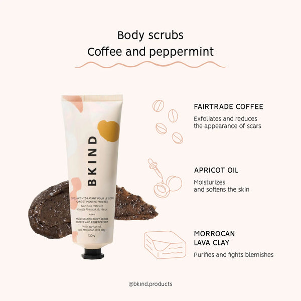 BKIND Coffee & Peppermint Moisturizing Body Scrub