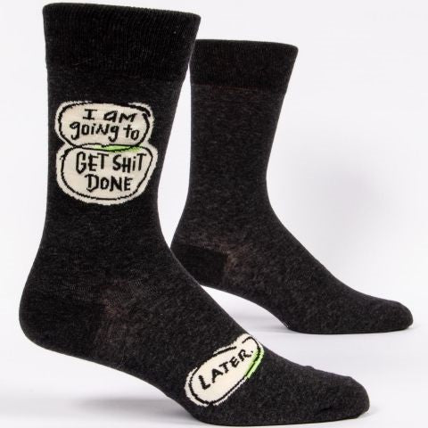 Chaussettes en coton pour hommes - Je vais faire de la merde... plus tard