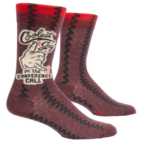 Men's Cotton Socks - Coolest Guy on the Conference Call