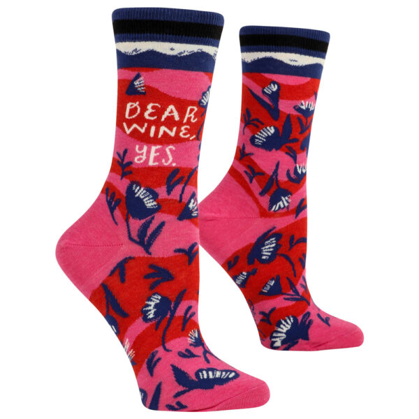 Women's Cotton Socks - Dear Wine, Yes