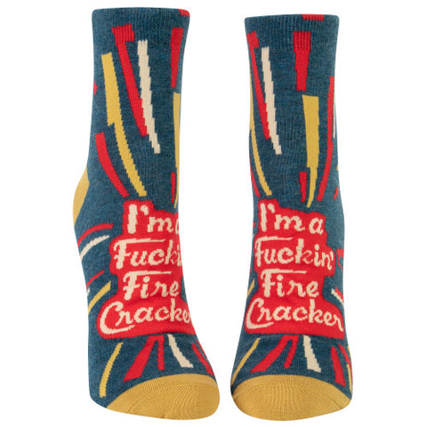 Women's Ankle Socks - I'm A Fuckin' Firecracker