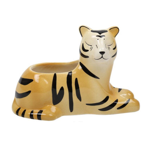 Tiger Ceramic Planter